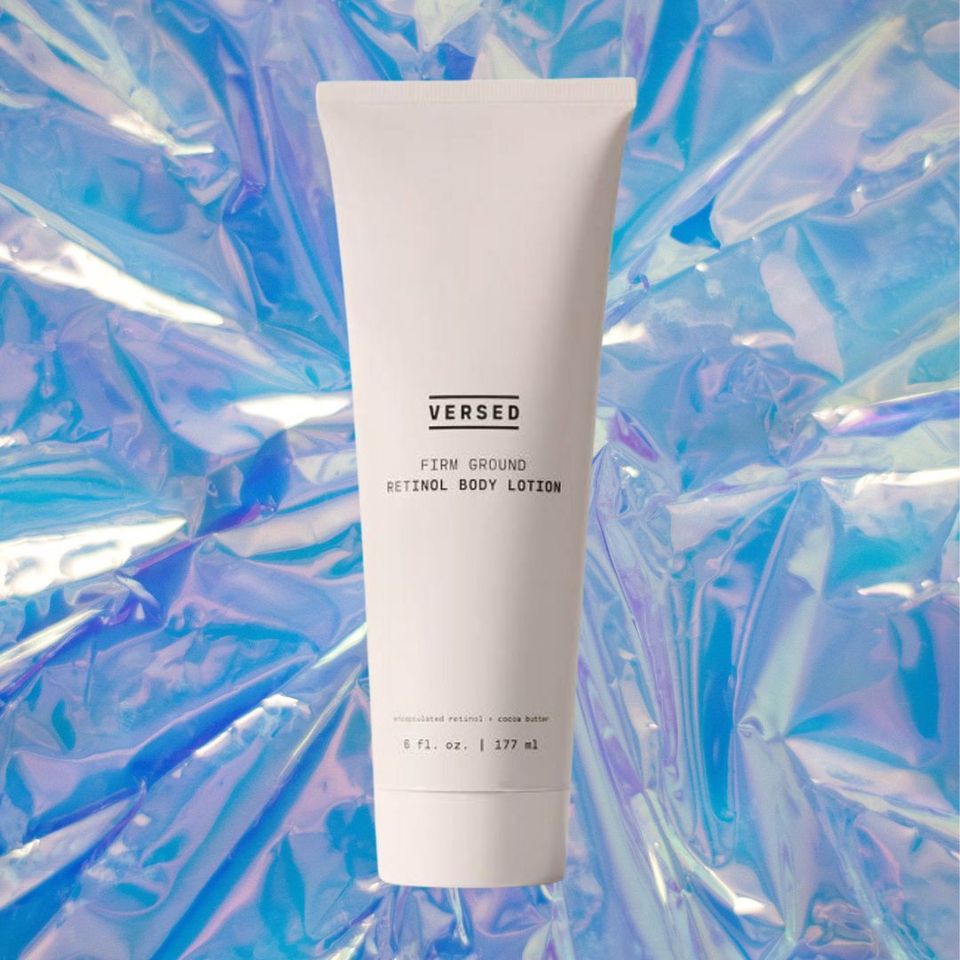 A skin-smoothing body lotion with encapsulated retinol