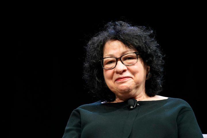 Justice Sonia Sotomayor told a gathering of liberal lawyers that she still believes "the arc of history bends toward justice."