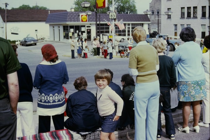 "1975 was not the greatest year for children's fashions but I was trying my best to be a stylin' baby butch." 