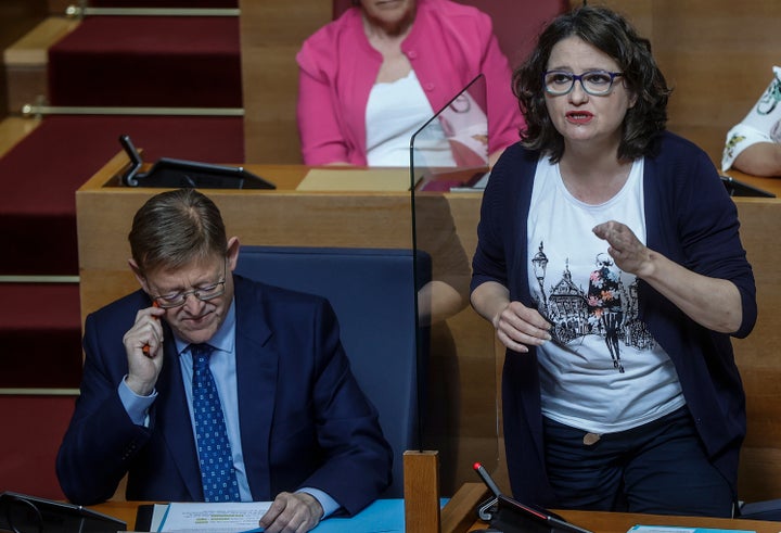 Xiimo Puig y Mónica Oltra.