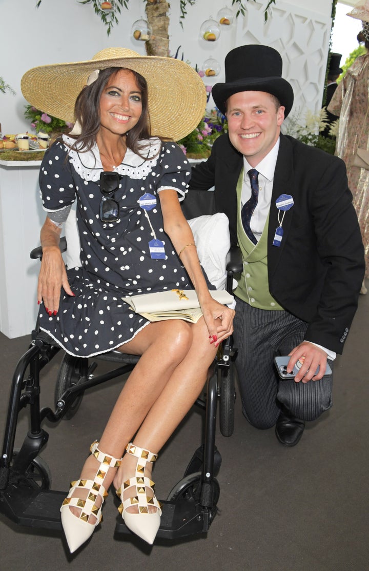 Dame Deborah with her brother Benjamin James at Royal Ascot 2022