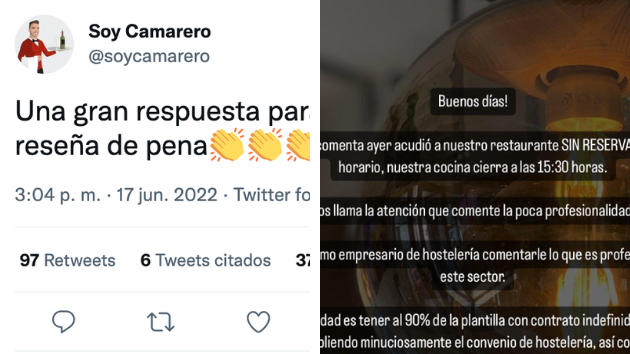 Reacción de Soy Camarero y reseña de un bar de Guijuelo.