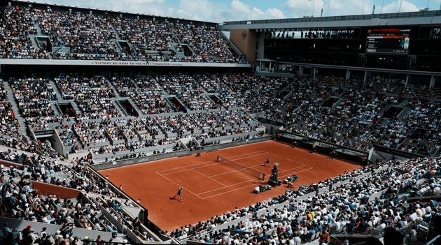 La finale de Roland-Garros opposant Nadal à Rue, le 5 juin 2022. (AP Photo/Thibault Camus)