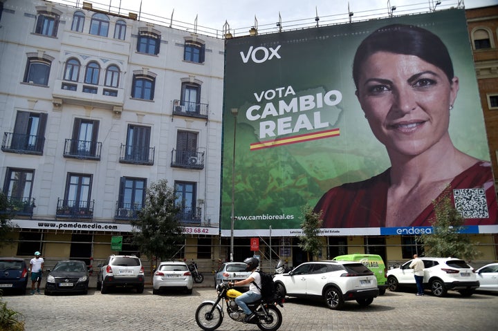 Cartel eleitoral em Sevilha