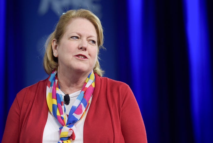 Virginia "Ginni" Thomas, wife of Supreme Court Associate Justice Clarence Thomas, speaks at the Conservative Political Action Conference (CPAC) in Oxon Hill, Md., Feb. 23, 2017. (AP Photo/Susan Walsh, File)