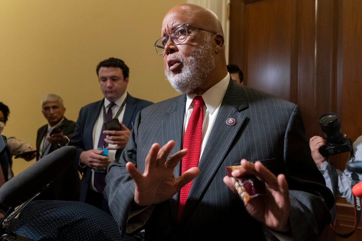 Chairman of the House select committee investigating the Jan. 6, 2021, attack on the Capitol, Rep. Bennie Thompson, D-Miss., talks with the media after a hearing of the committee, Thursday, June 16, 2022, on Capitol Hill in Washington. (AP Photo/Jacquelyn Martin)