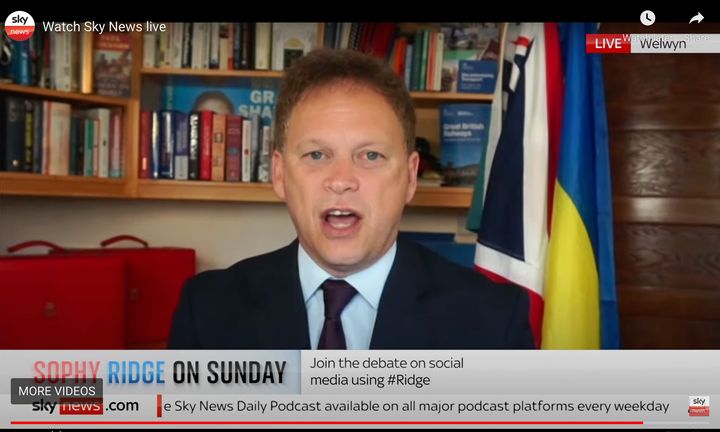 Grant Shapps accused the unions of “gunning for this strike throughout”.