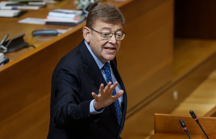 Ximo Puig, en una sesión de las Cortes