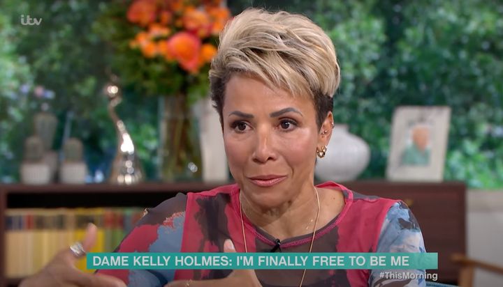 Kelly Holmes appeared on Monday's This Morning