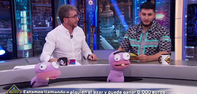 Omar Montes y Pablo Motos, en el plató