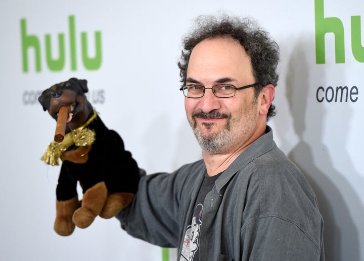Robert Smigel (right), creator, executive producer and voice of "Triumph the Insult Comic Dog," was among those arrested.