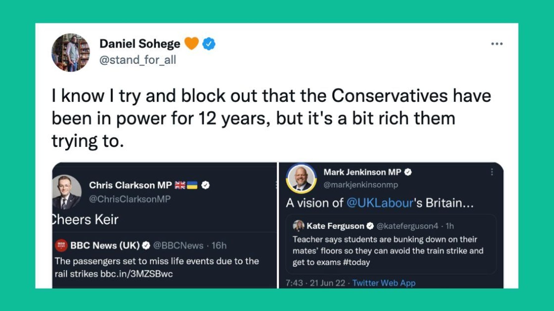 Tories Are Being Called Out For Blaming Labour For The Strikes... Despite 12 Years In Power - Vimarsana News