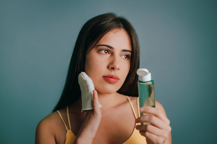 If the full "splash in the sink" experience is too much for you in the morning, try gentle micellar water, which can be applied with a cotton pad.