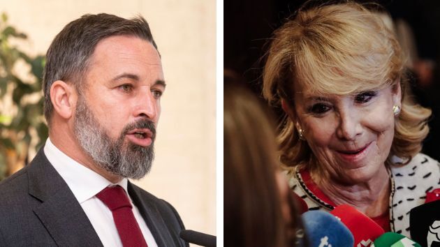 Santiago Abascal y Esperanza Aguirre.