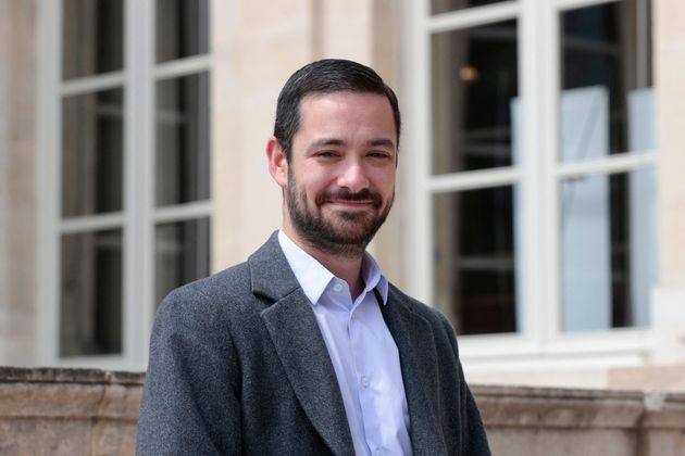 Le député LFI David Guiraud à l'Assemblee Nationale, le 20 juin,2022, au lendemain des élections législatives. (Photo by Geoffroy VAN DER HASSELT / AFP)