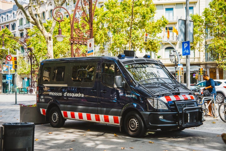 Un furgón de los Mossos d'Esquadra.