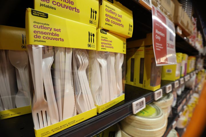 Restaurants and grocery stores worry about a supply of alternative products as the government announces details of its ban on single-use plastics in Toronto, on June 20.