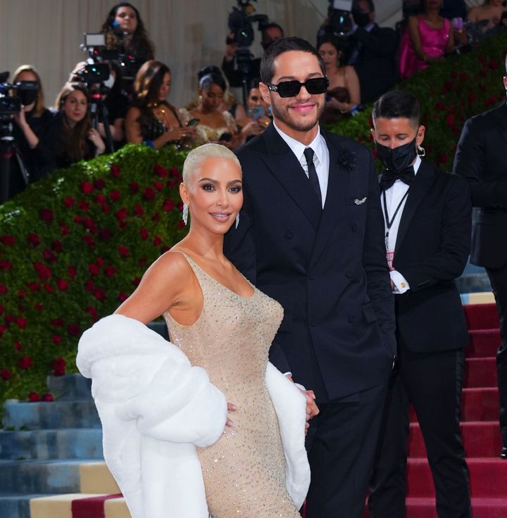 Kim Kardashian and Pete Davidson attend the 2022 Met Gala on May 2 in New York City. 