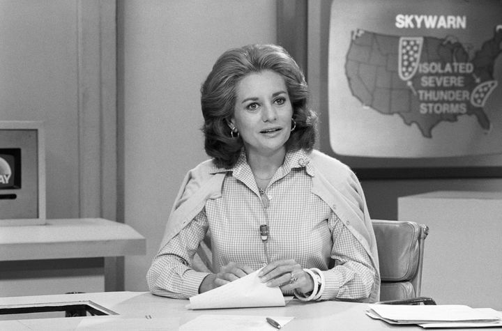 Barbara Walters is seen on her last day of co-hosting the "Today" show in 1976.