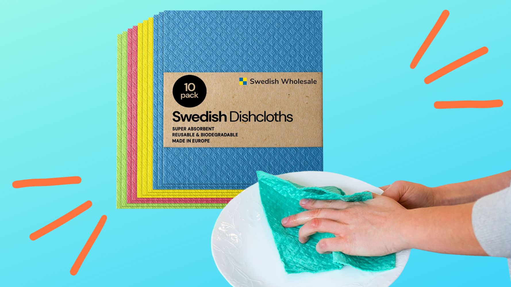 Swap Your Paper Towels For A Pack Of Swedish Dishcloths
