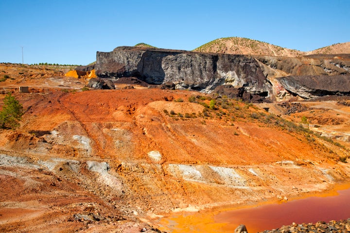 Zona de las minas de Riotinto, en Huelva