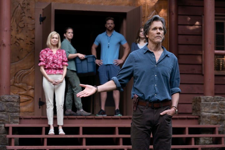 Kevin Bacon (right) stars in Peacock's "They/Them," out Aug. 5.