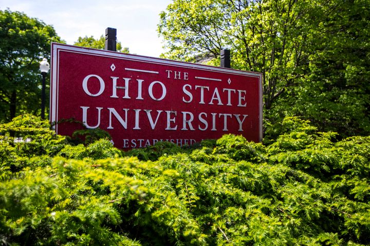 FILE - Ohio State University fans, alumni and students have used the word "the" ahead of the university's name.