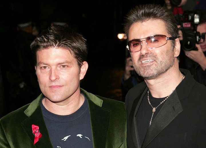 Kenny Goss and George Michael during George Michael's "A Different Story" Gala London Screening at Curzon Mayfair in London, Great Britain. (Photo by Fred Duval/FilmMagic)