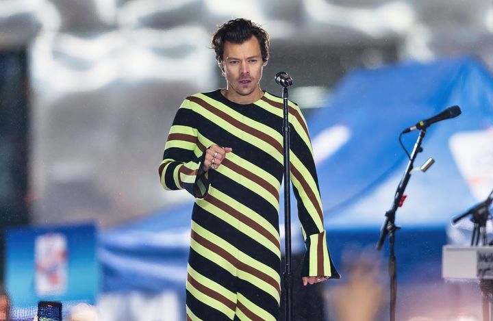 Harry Styles performing on Good Morning America last month