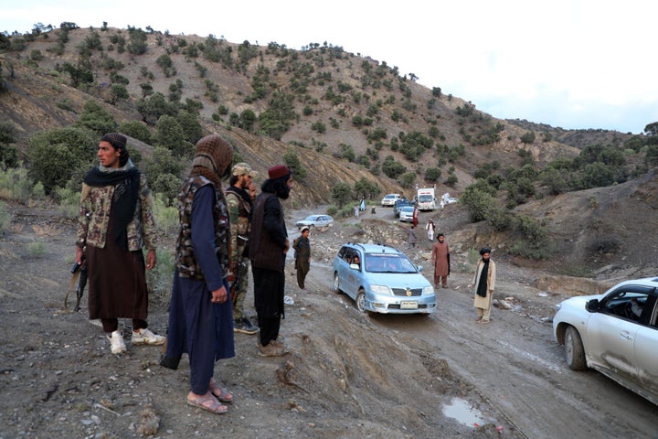 Search and rescue operations continue in Paktika, Afghanistan, on June 22, 2022. Many buildings were damaged in the Gyan district of Paktika province, which was most affected by the earthquake.