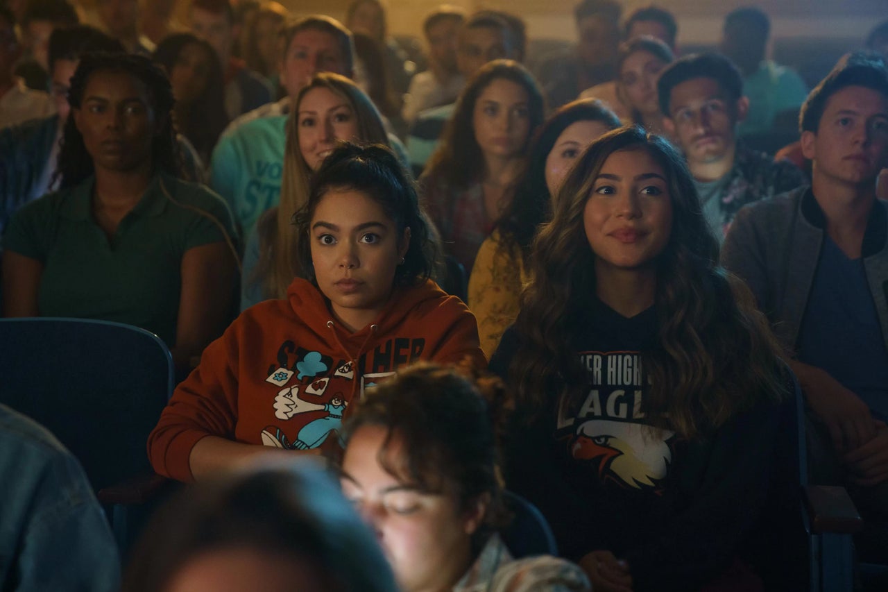 Auli'i Cravalho and Isabella Ferreira in "Crush."