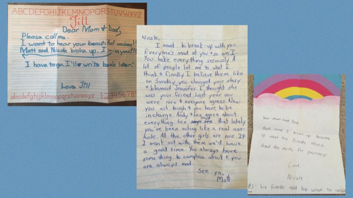 Letters from camp circa 1985.