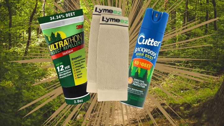 Stay safe from ticks on your next adventure outdoors with this long-acting insect-repelling lotion, these mesh leg gaiters treated with permethrin and a high-strength DEET spray.