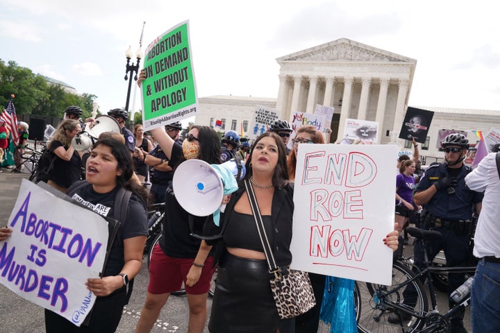 Protesta antiabortista.