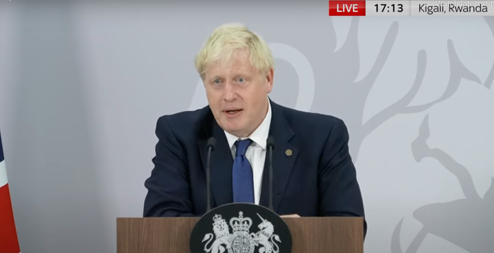 Boris Johnson in Rwanda