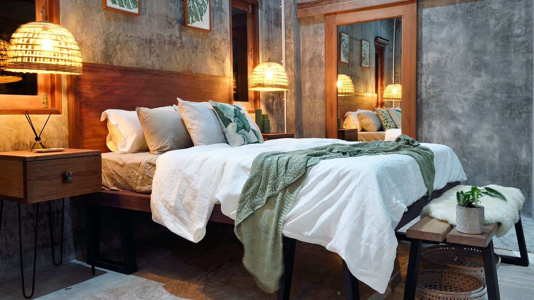 make your bed room really feel like a boutique resort suite