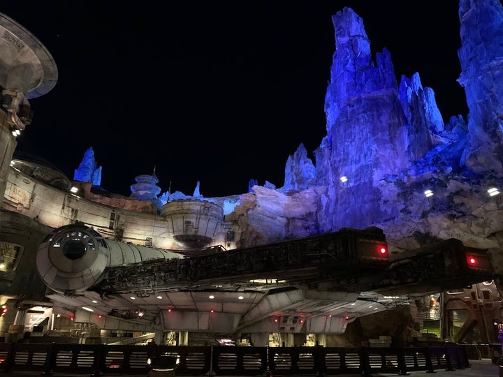 Tonya Cauduro took this shot of the Millennium Falcon after hours at the park.