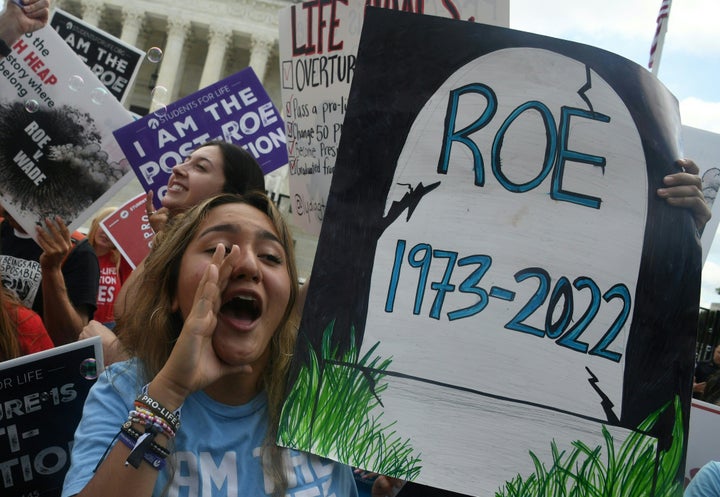 Manifestante antiaborto.