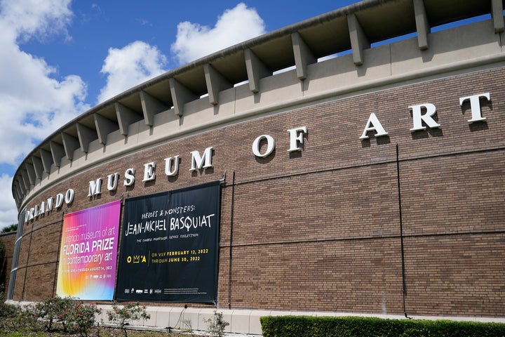 The exterior of the Orlando Museum of Art on June 2. On Friday, June 24, 2022 the FBI raided the art museum and seized more than two dozen paintings attributed to Basquiat.