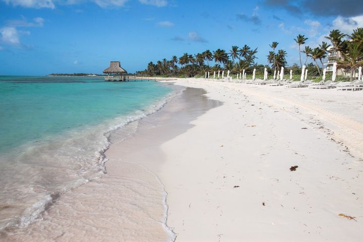 Una de las playas de Punta Cana en República Dominicana.