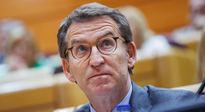 Alberto Núñez Feijóo, en el Senado.