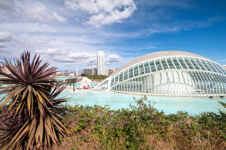 La ciudad de las Artes y las Ciencias de Valencia.