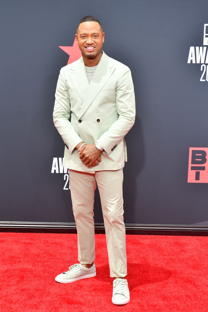 Terrence J attends the 2022 BET Awards.