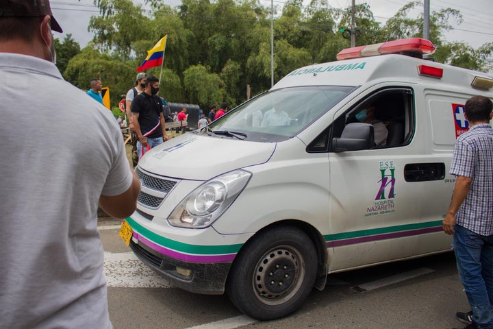 Una ambulancia en Colombia en una imagen de archivo.