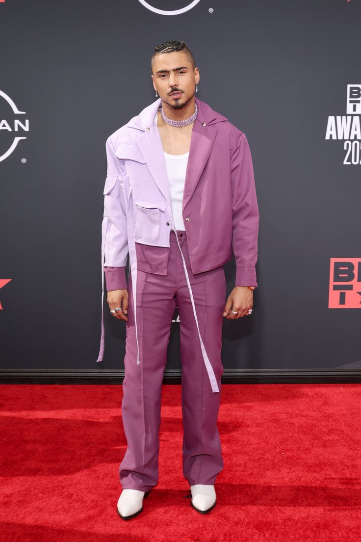 Quincy Brown attends the 2022 BET Awards.
