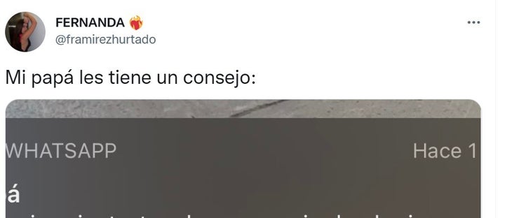 El mensaje de WhatsApp de un padre a una hija.
