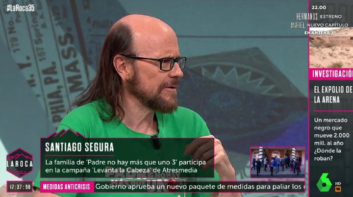 Santiago Segura en 'La Roca'.