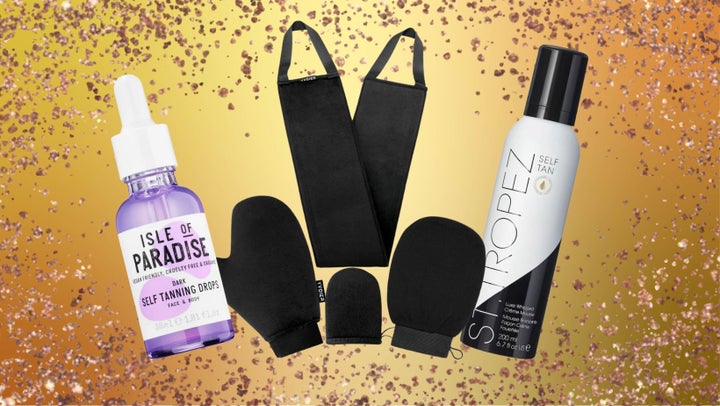 Stay gold with these<a href="https://www.amazon.com/Self-Tanning-Drops-Dark-30ml-1-01oz/dp/B07D958LDJ?tag=tessaflores-20&ascsubtag=62b8c1b1e4b04a61736c2223%2C-1%2C-1%2Cd%2C0%2C0%2Chp-fil-am%3D0%2C0%3A0%2C0%2C0%2C0" target="_blank" data-affiliate="true" role="link" data-amazon-link="true" rel="sponsored" class=" js-entry-link cet-external-link" data-vars-item-name=" tanning drops" data-vars-item-type="text" data-vars-unit-name="62b8c1b1e4b04a61736c2223" data-vars-unit-type="buzz_body" data-vars-target-content-id="https://www.amazon.com/Self-Tanning-Drops-Dark-30ml-1-01oz/dp/B07D958LDJ?tag=tessaflores-20&ascsubtag=62b8c1b1e4b04a61736c2223%2C-1%2C-1%2Cd%2C0%2C0%2Chp-fil-am%3D0%2C0%3A0%2C0%2C0%2C0" data-vars-target-content-type="url" data-vars-type="web_external_link" data-vars-subunit-name="article_body" data-vars-subunit-type="component" data-vars-position-in-subunit="0"> tanning drops</a> that give you a customizable glow, a <a href="https://www.amazon.com/Yvoier-Tanning-Applicator-Exfoliating-Applicators/dp/B07PPYDLTQ?tag=tessaflores-20&ascsubtag=62b8c1b1e4b04a61736c2223%2C-1%2C-1%2Cd%2C0%2C0%2Chp-fil-am%3D0%2C0%3A0%2C0%2C0%2C0" target="_blank" data-affiliate="true" role="link" data-amazon-link="true" rel="sponsored" class=" js-entry-link cet-external-link" data-vars-item-name="comprehensive kit" data-vars-item-type="text" data-vars-unit-name="62b8c1b1e4b04a61736c2223" data-vars-unit-type="buzz_body" data-vars-target-content-id="https://www.amazon.com/Yvoier-Tanning-Applicator-Exfoliating-Applicators/dp/B07PPYDLTQ?tag=tessaflores-20&ascsubtag=62b8c1b1e4b04a61736c2223%2C-1%2C-1%2Cd%2C0%2C0%2Chp-fil-am%3D0%2C0%3A0%2C0%2C0%2C0" data-vars-target-content-type="url" data-vars-type="web_external_link" data-vars-subunit-name="article_body" data-vars-subunit-type="component" data-vars-position-in-subunit="1">comprehensive kit</a> that has everything you need for tanning prep and application and a <a href="https://click.linksynergy.com/deeplink?id=Zb4jl9GtVeY&mid=2417&u1=selftanner-TessaFlores-062922-62b8c1b1e4b04a61736c2223&murl=https%3A%2F%2Fwww.sephora.com%2Fproduct%2Fst-tropez-tanning-essentials-self-tan-luxe-whipped-cr-egrave-me-mousse-P481830%3FskuId%3D2535334%26icid2%3Dproducts%2520grid%3Ap481830%3Aproduct" target="_blank" data-affiliate="true" role="link" rel="sponsored" class=" js-entry-link cet-external-link" data-vars-item-name="whipped cream bronzing mousse" data-vars-item-type="text" data-vars-unit-name="62b8c1b1e4b04a61736c2223" data-vars-unit-type="buzz_body" data-vars-target-content-id="https://click.linksynergy.com/deeplink?id=Zb4jl9GtVeY&mid=2417&u1=selftanner-TessaFlores-062922-62b8c1b1e4b04a61736c2223&murl=https%3A%2F%2Fwww.sephora.com%2Fproduct%2Fst-tropez-tanning-essentials-self-tan-luxe-whipped-cr-egrave-me-mousse-P481830%3FskuId%3D2535334%26icid2%3Dproducts%2520grid%3Ap481830%3Aproduct" data-vars-target-content-type="url" data-vars-type="web_external_link" data-vars-subunit-name="article_body" data-vars-subunit-type="component" data-vars-position-in-subunit="2">whipped cream bronzing mousse</a>.