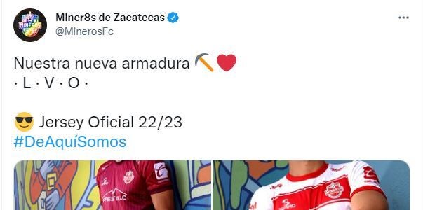 El tuit viral de Mineros de Zacatecas.