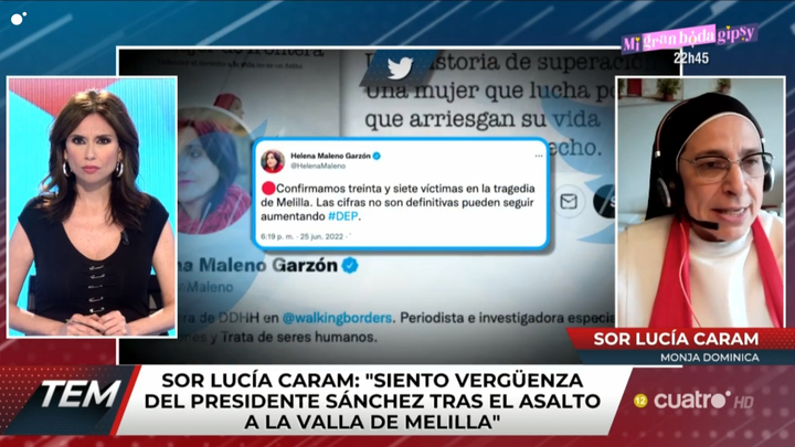 Sor Lucia Caram en 'Todo es mentira'.